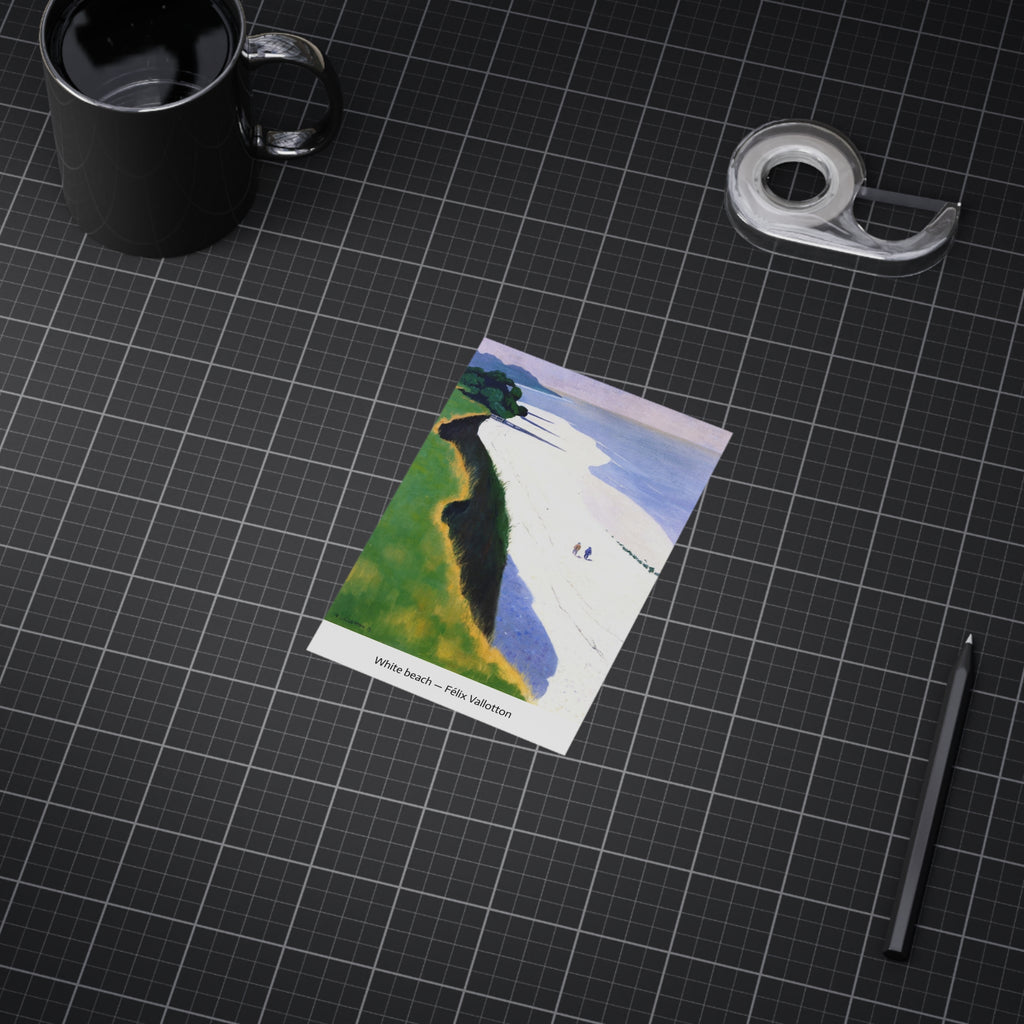 Mini Print : White beach — Félix Vallotton