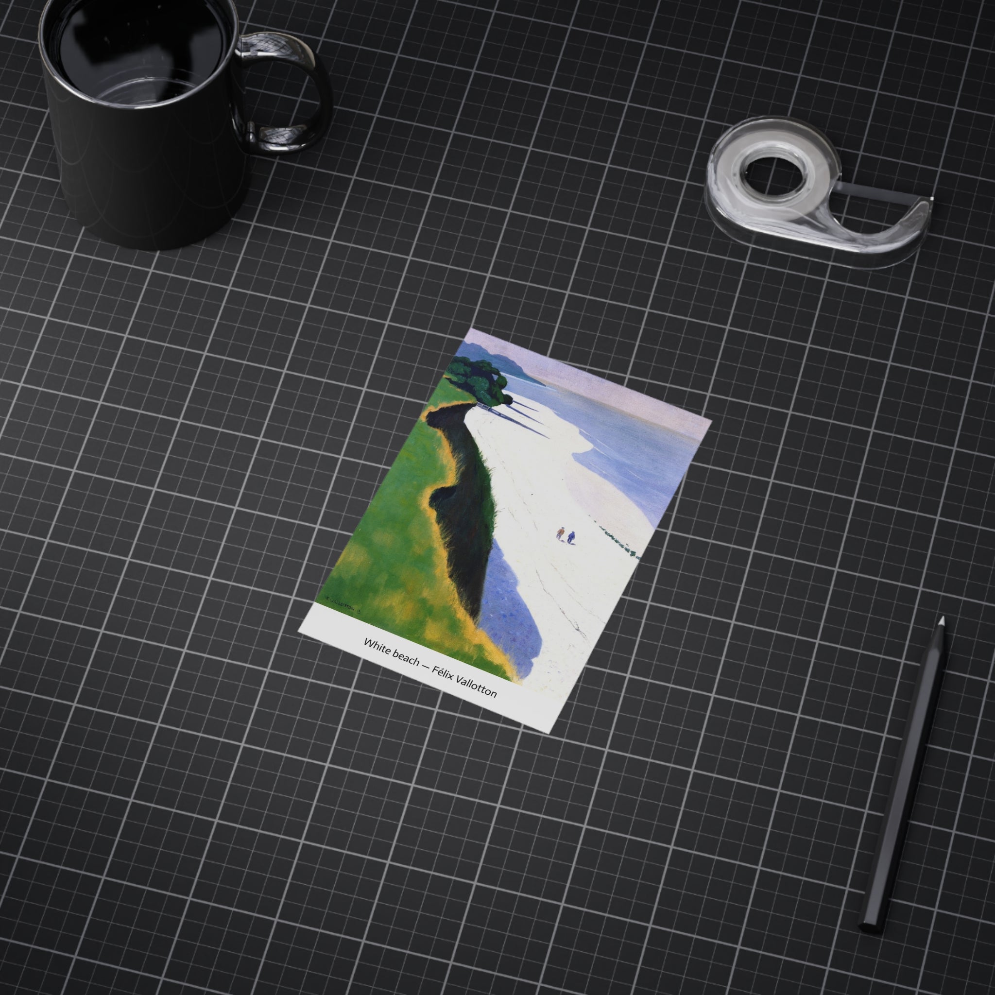 Mini Print : White beach — Félix Vallotton