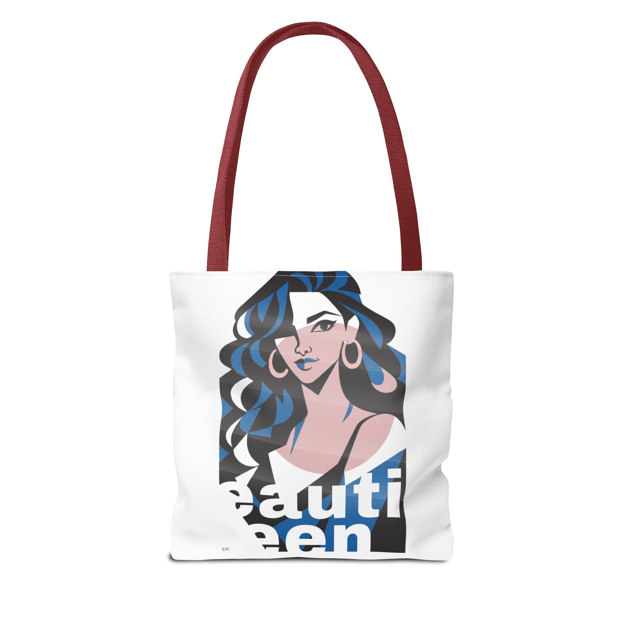 Beautiful Queen Tote Bag — Graphic Illustration Beach & Everyday Shopper