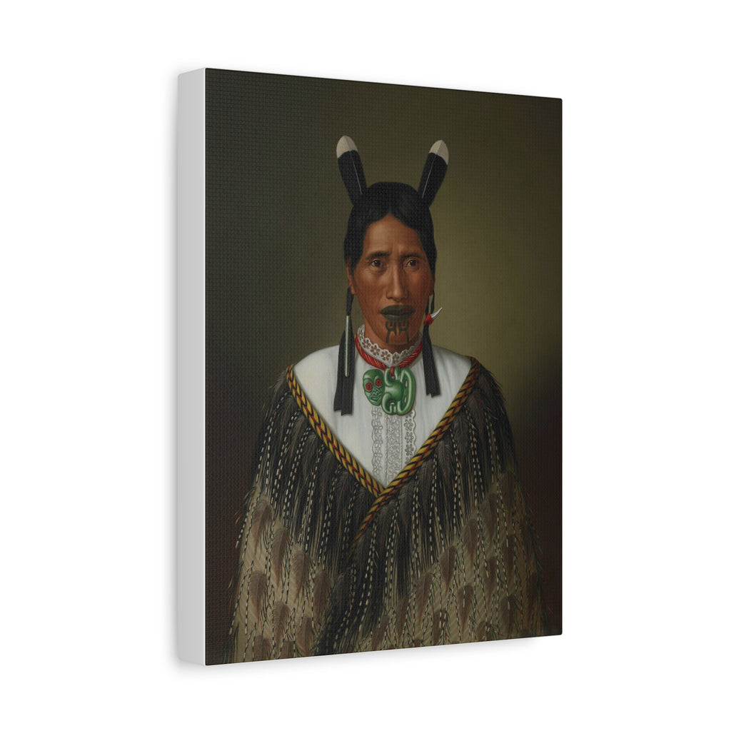 Portrait of Mrs. Paramena Matte Canvas Print — Gottfried Lindauer