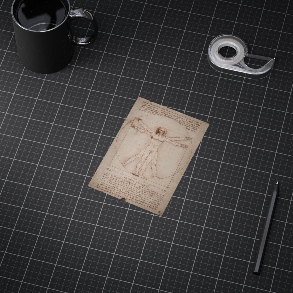 Mini Print : The Vitruvian Man — Leonardo da Vinci