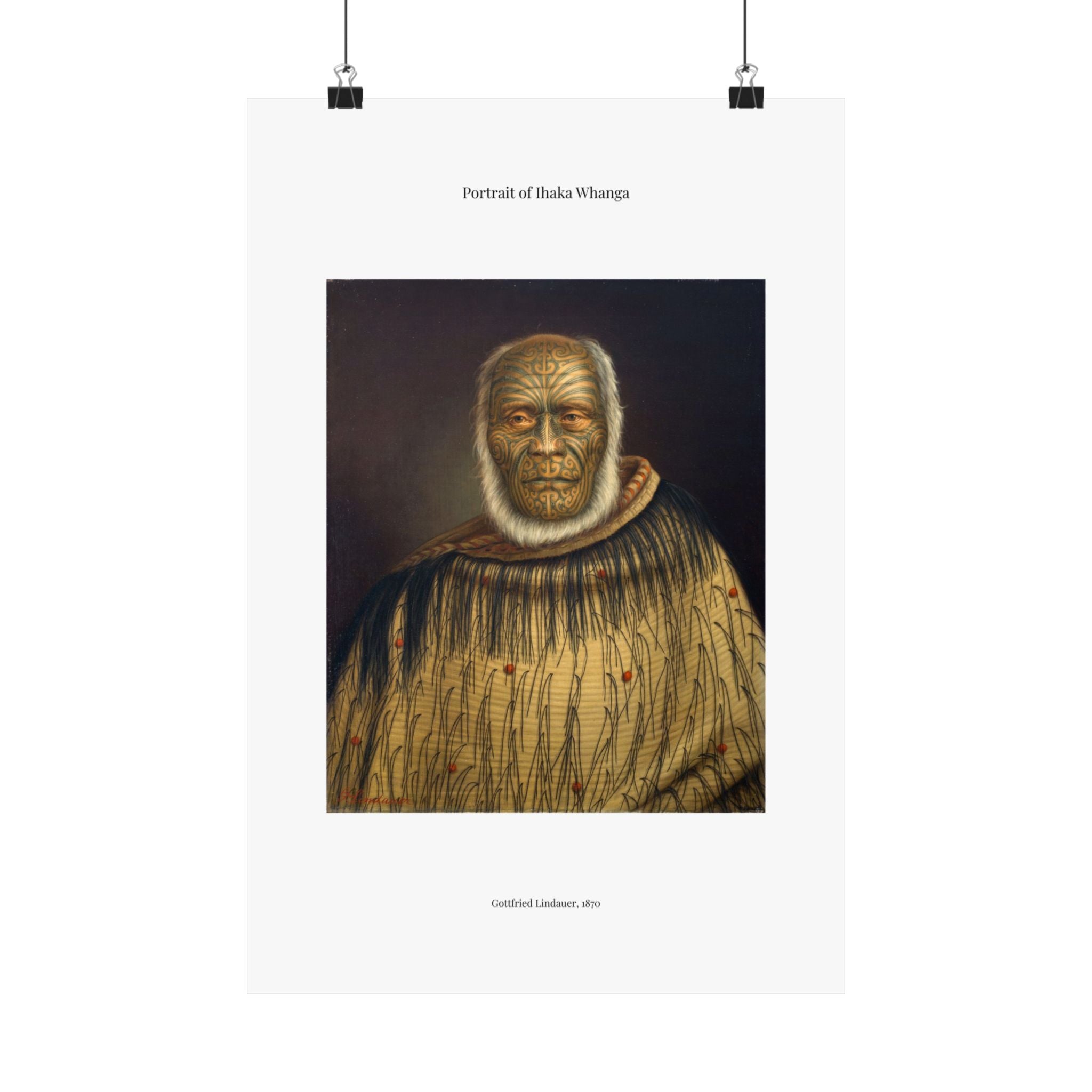Matte Vertical Poster — Ihaka Whanga —  Gottfried Lindauer
