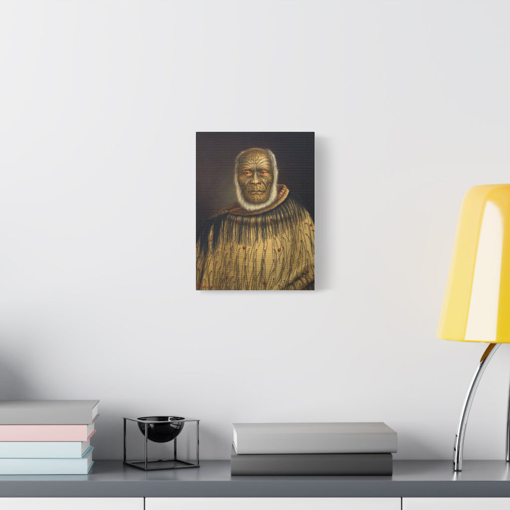 Portrait of Ihaka Whanga Matte Canvas Print — Gottfried Lindauer