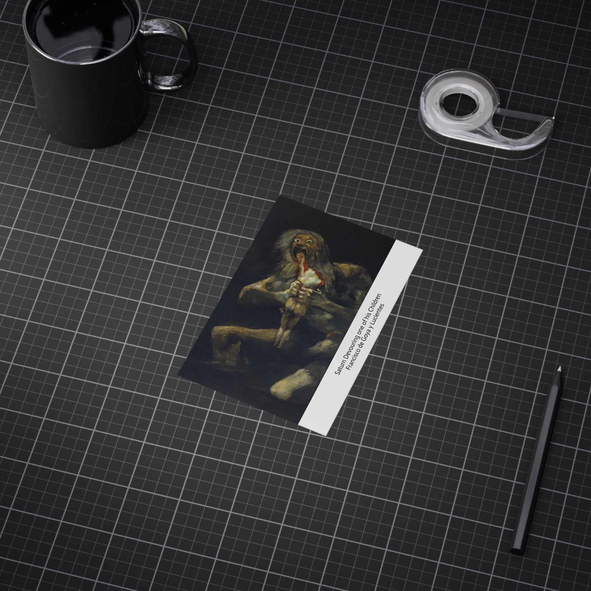 Mini Print : Saturn Devouring one of his Children — Francisco de Goya y Lucientes