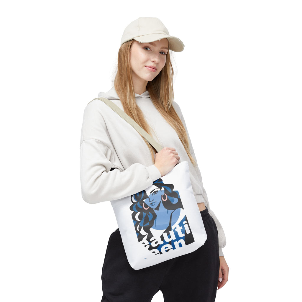 Beautiful Queen Tote Bag — Graphic Illustration Beach & Everyday Shopper