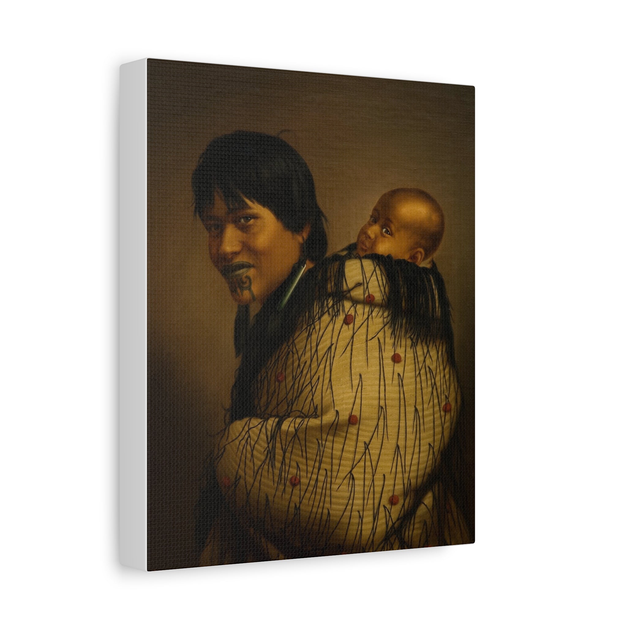 Heeni Hirini and Child Matte Canvas Print — Gottfried Lindauer