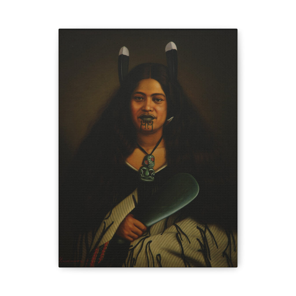 Portrait of Pare Watene Matte Canvas Print — Gottfried Lindauer