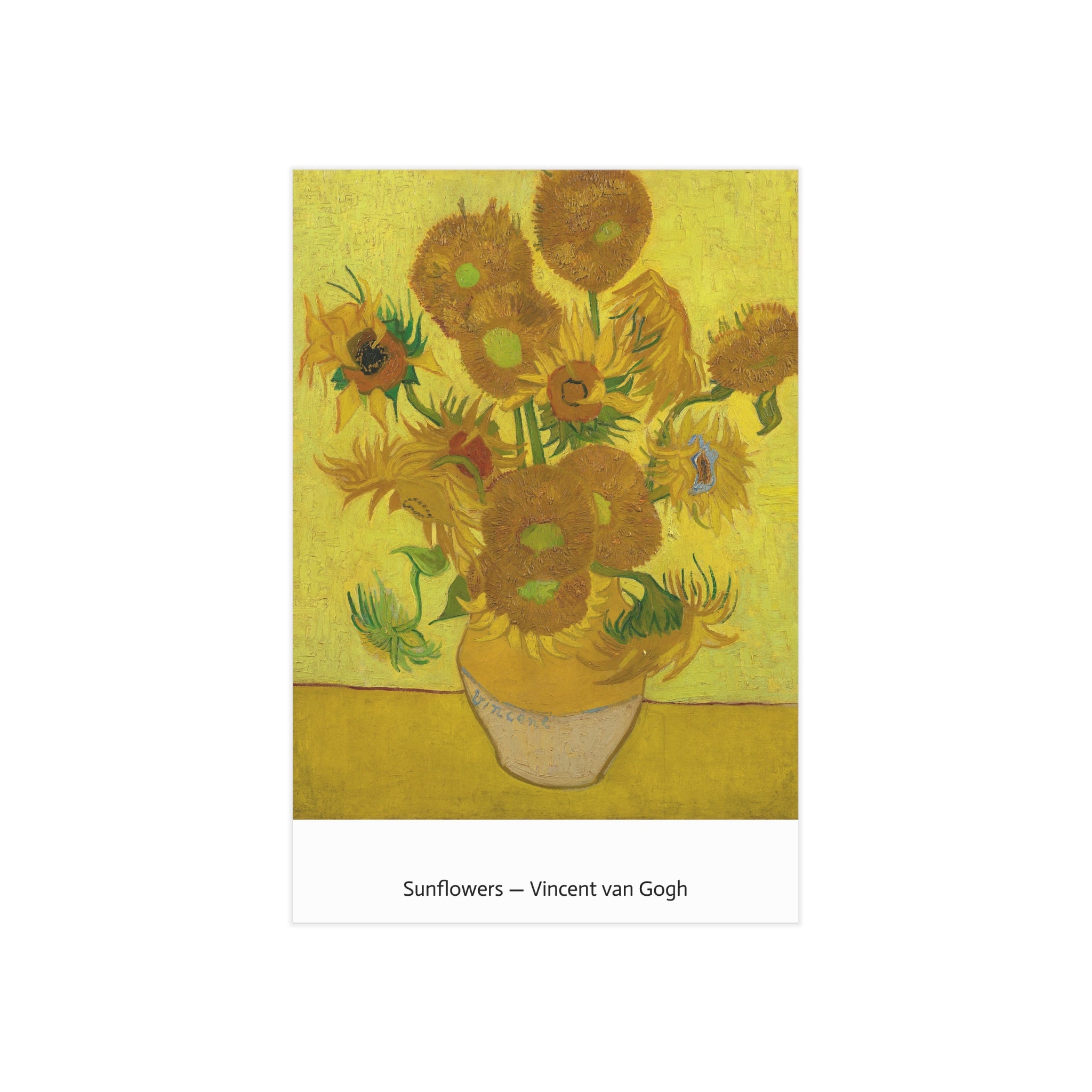 Mini Print : Sunflowers — Vincent van Gogh