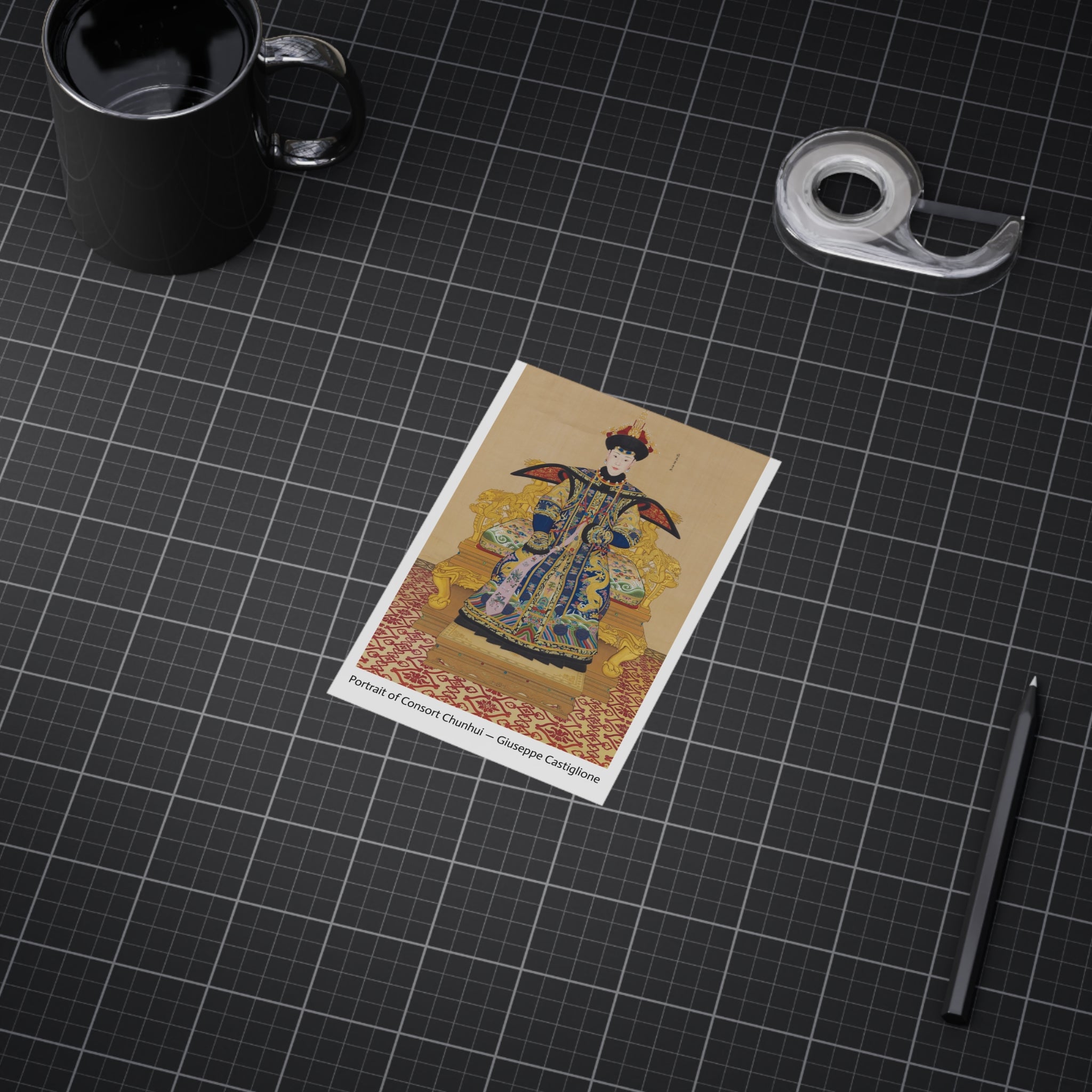 Mini Print : Portrait of Consort Chunhui — Giuseppe Castiglione