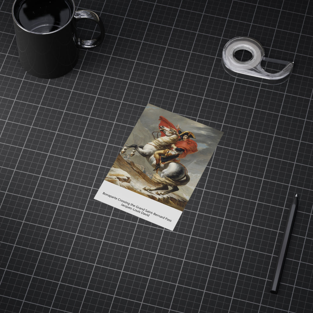 Mini Print : Bonaparte Crossing the Grand Saint-Bernard Pass — Jacques-Louis David
