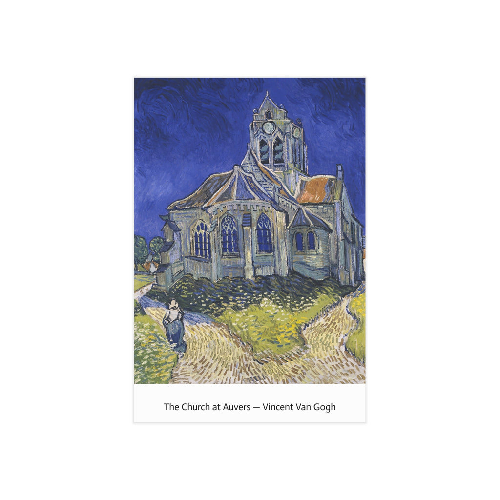 Mini Print : The Church at Auvers — Vincent Van Gogh