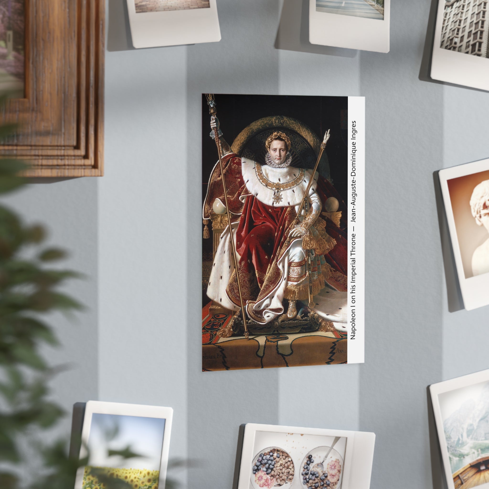 Mini Print : Napoleon on the Throne  — Jean-Auguste-Dominique Ingres