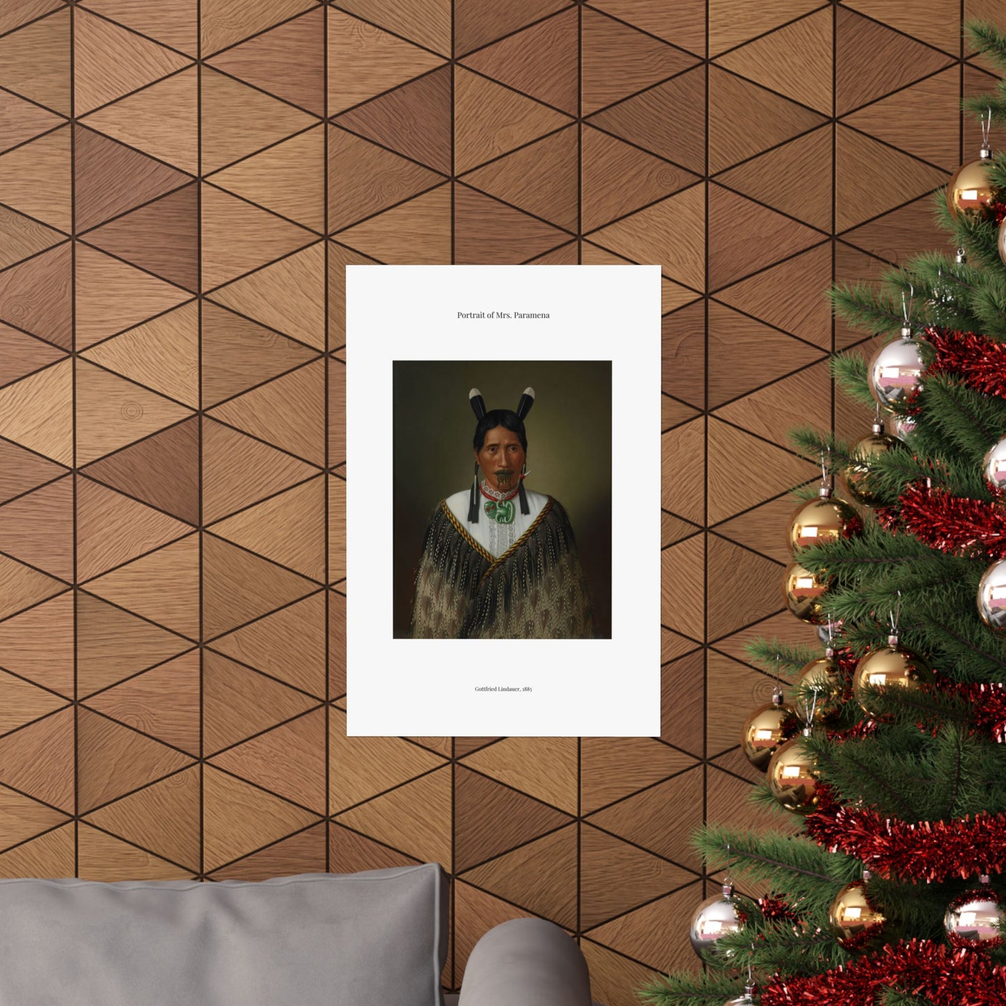 Matte Vertical Poster — Portrait of Mrs. Paramena — Gottfried Lindauer