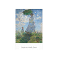 Mini Print : Woman with a Parasol — Monet