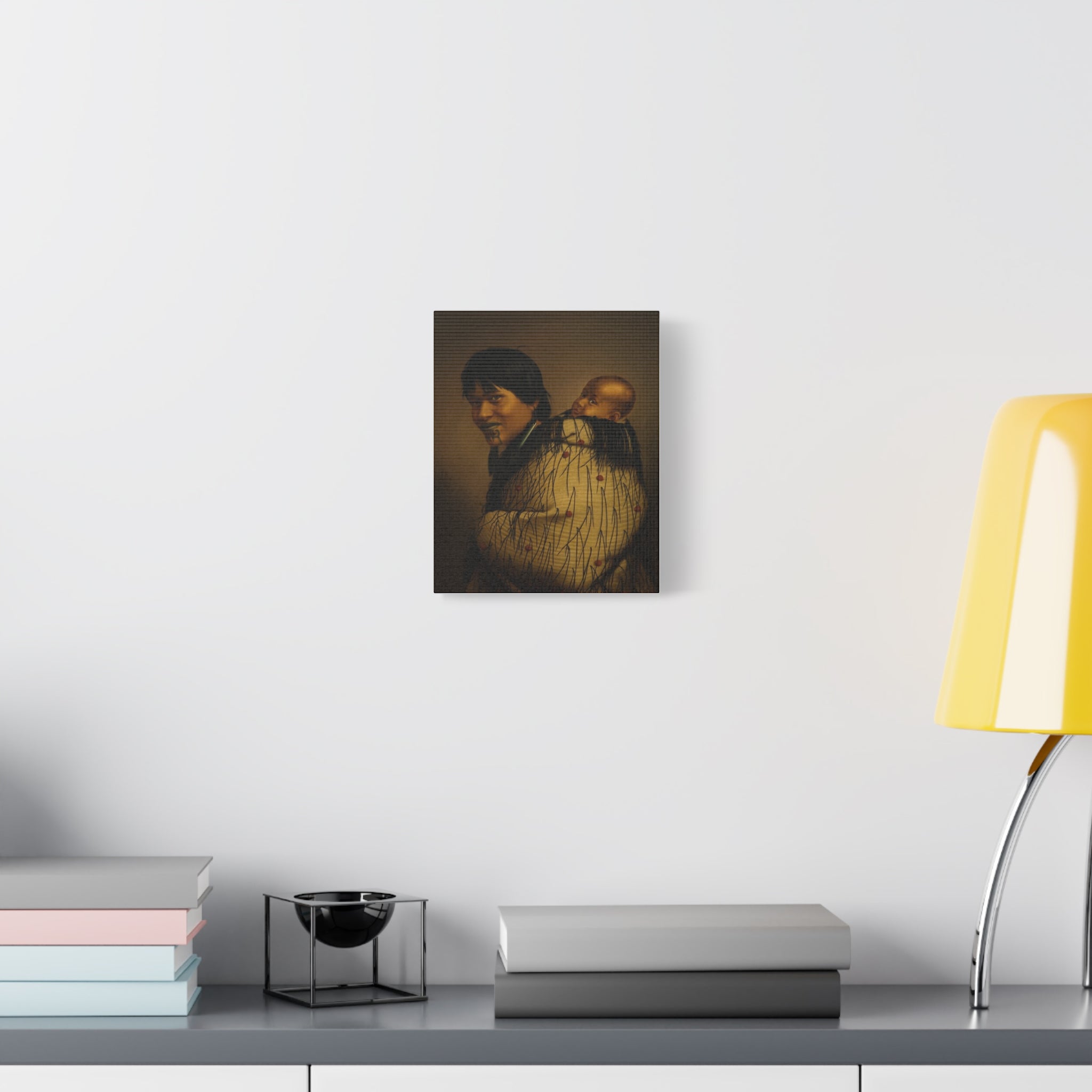 Heeni Hirini and Child Matte Canvas Print — Gottfried Lindauer