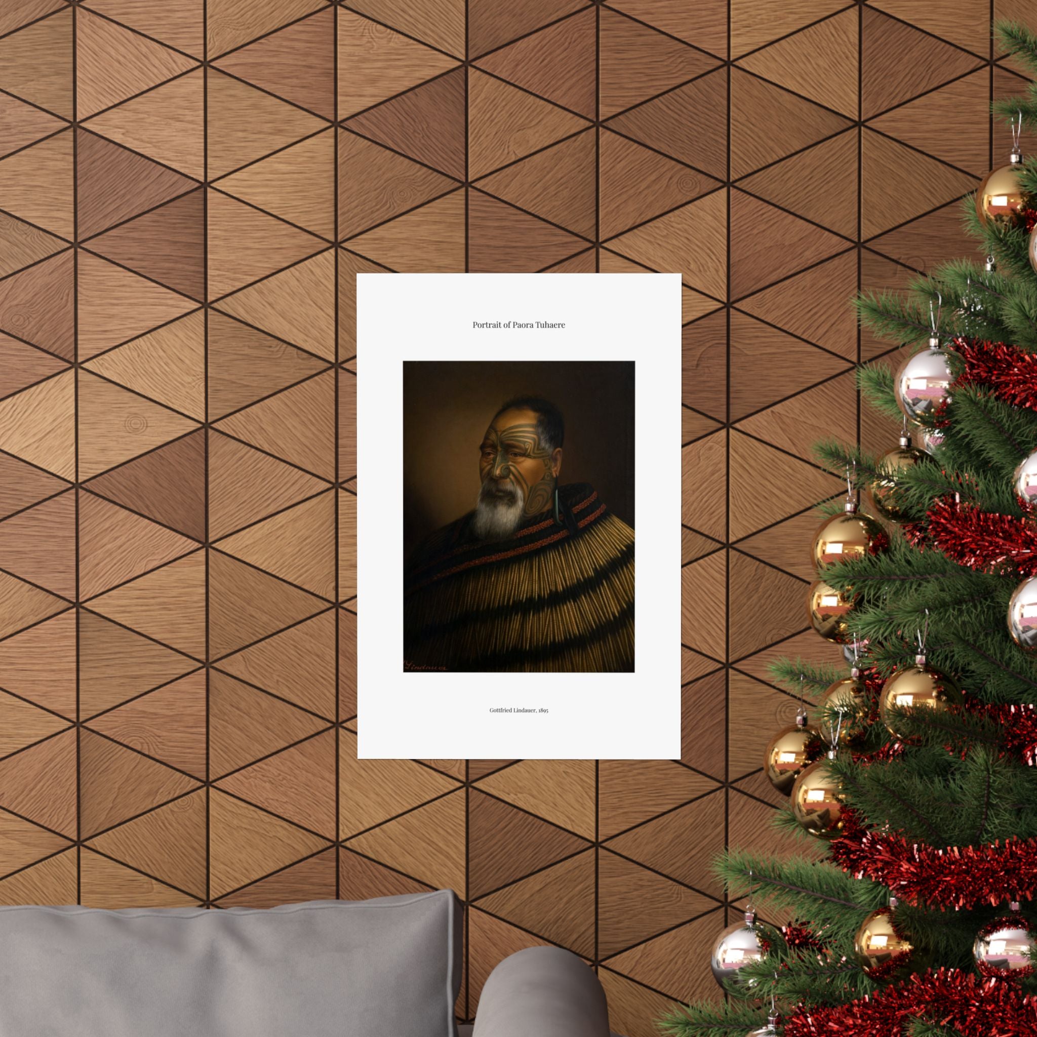 Matte Vertical Poster — Portrait of Paora Tuhaere —  Gottfried Lindauer