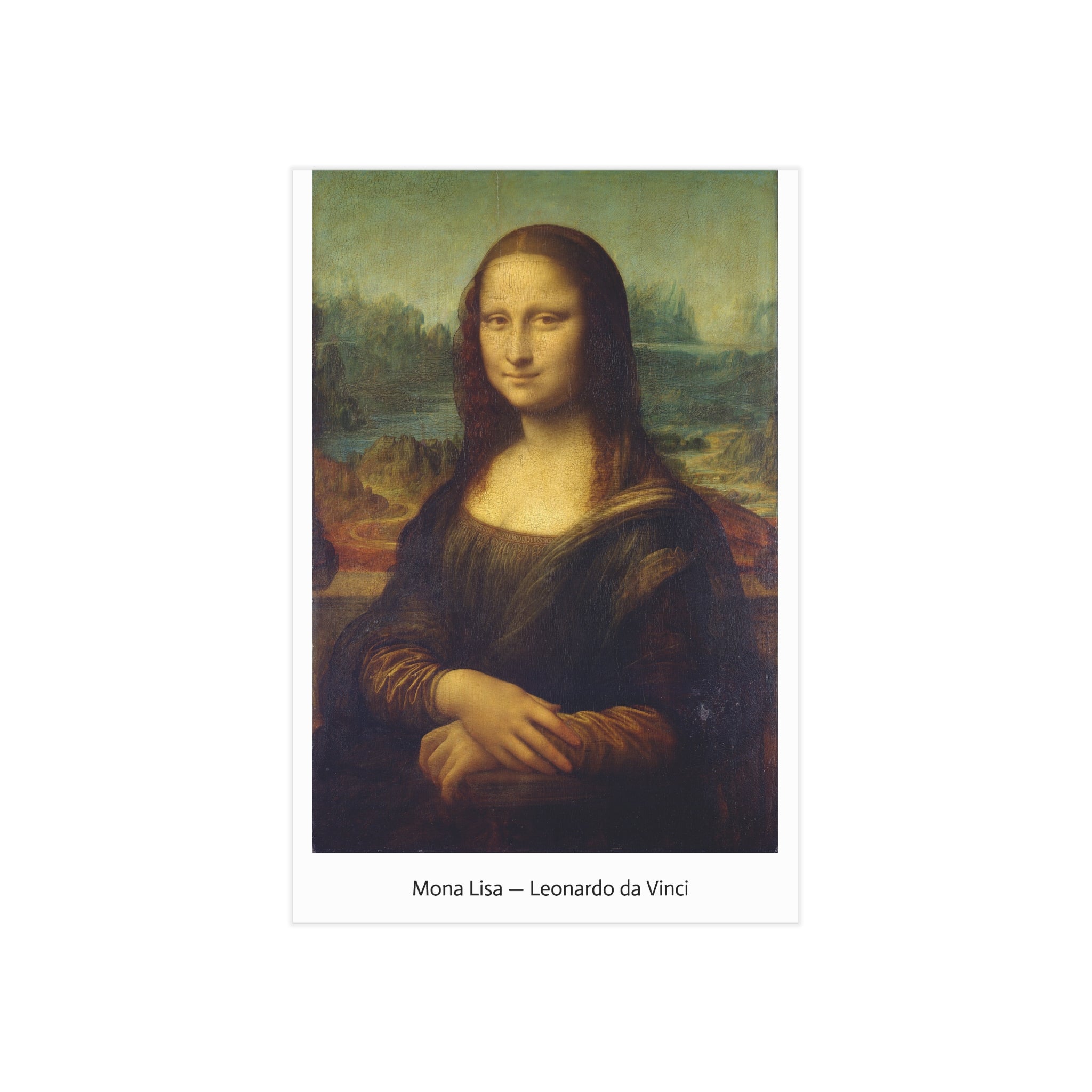 Mini Print : Mona Lisa — Leonardo da Vinci