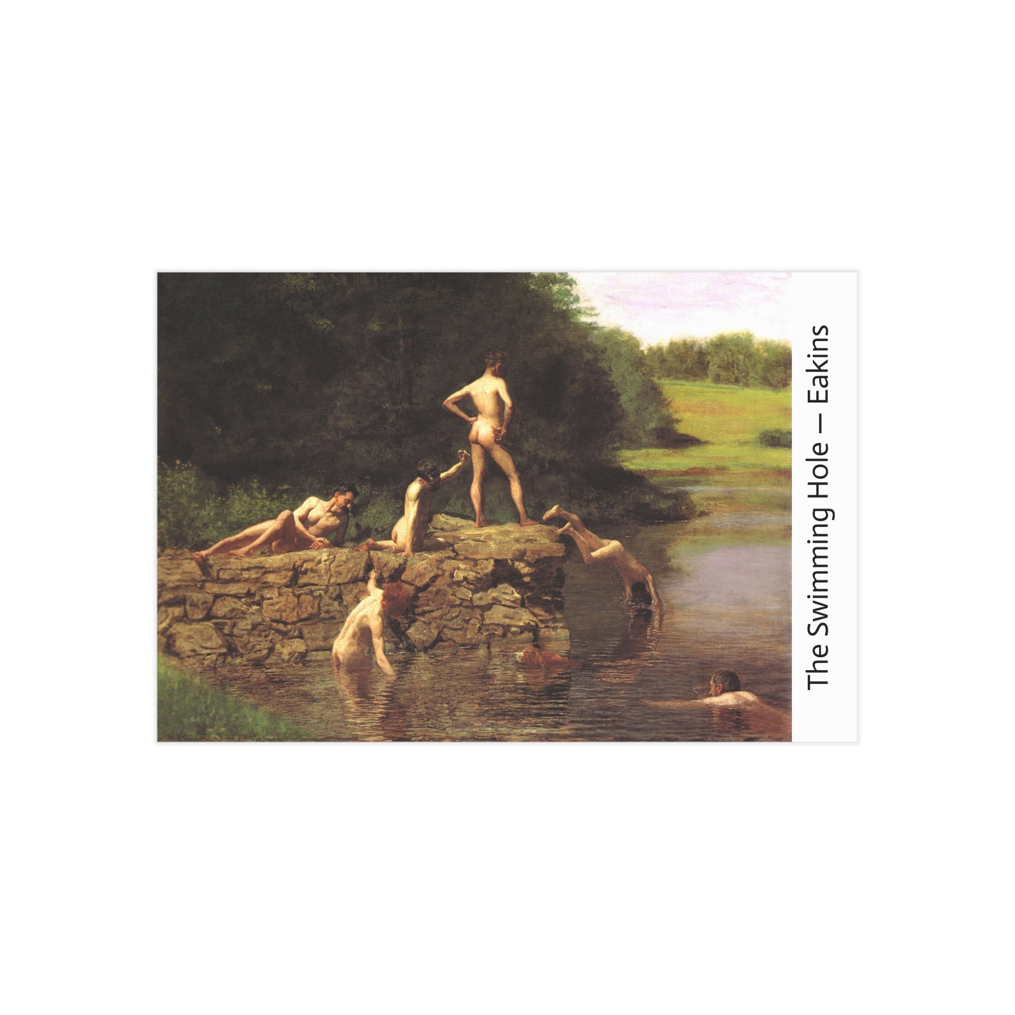 Mini Print : The Swimming Hole — Thomas Eakins