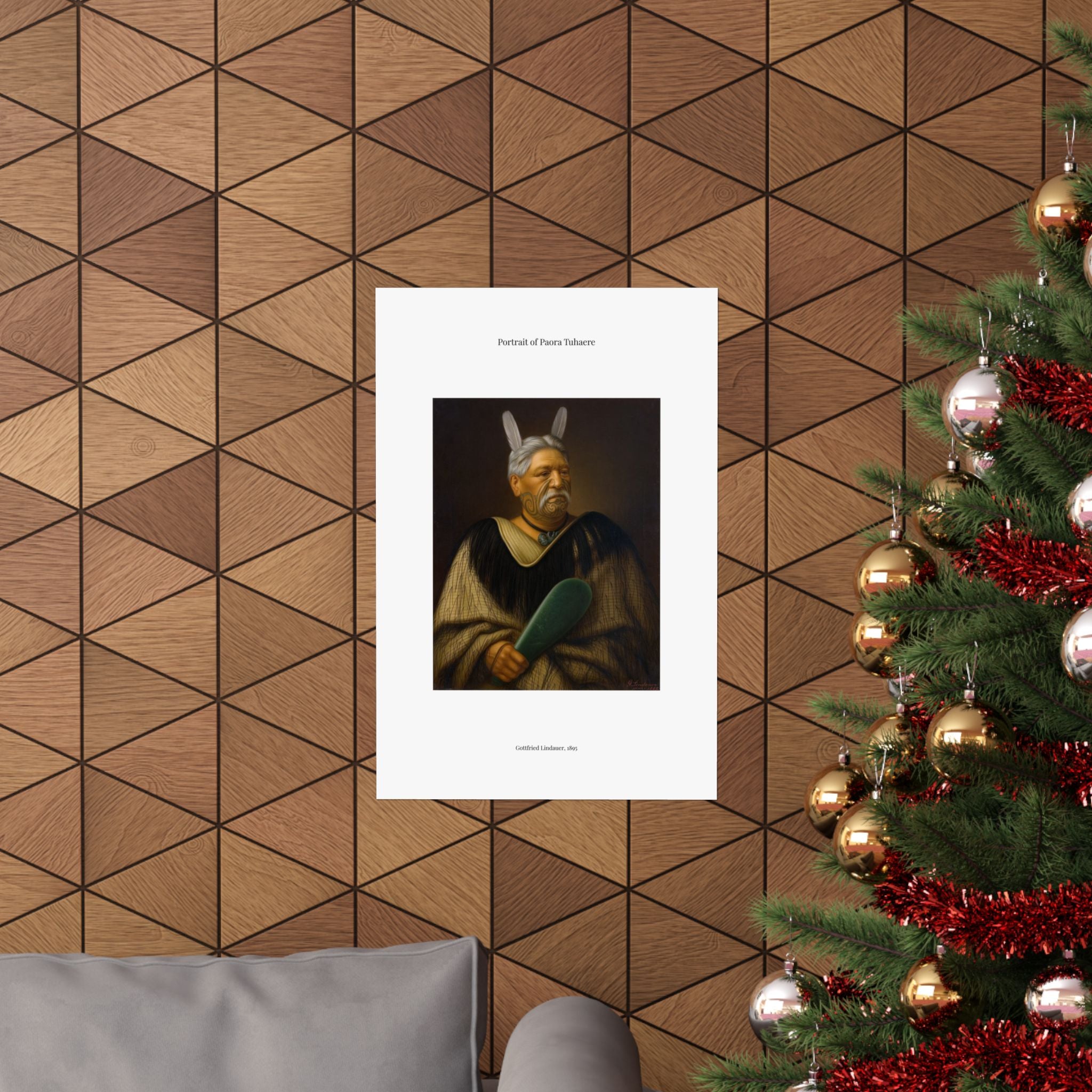 Matte Vertical Poster — Portrait of Paora Tuhaere — Gottfried Lindauer