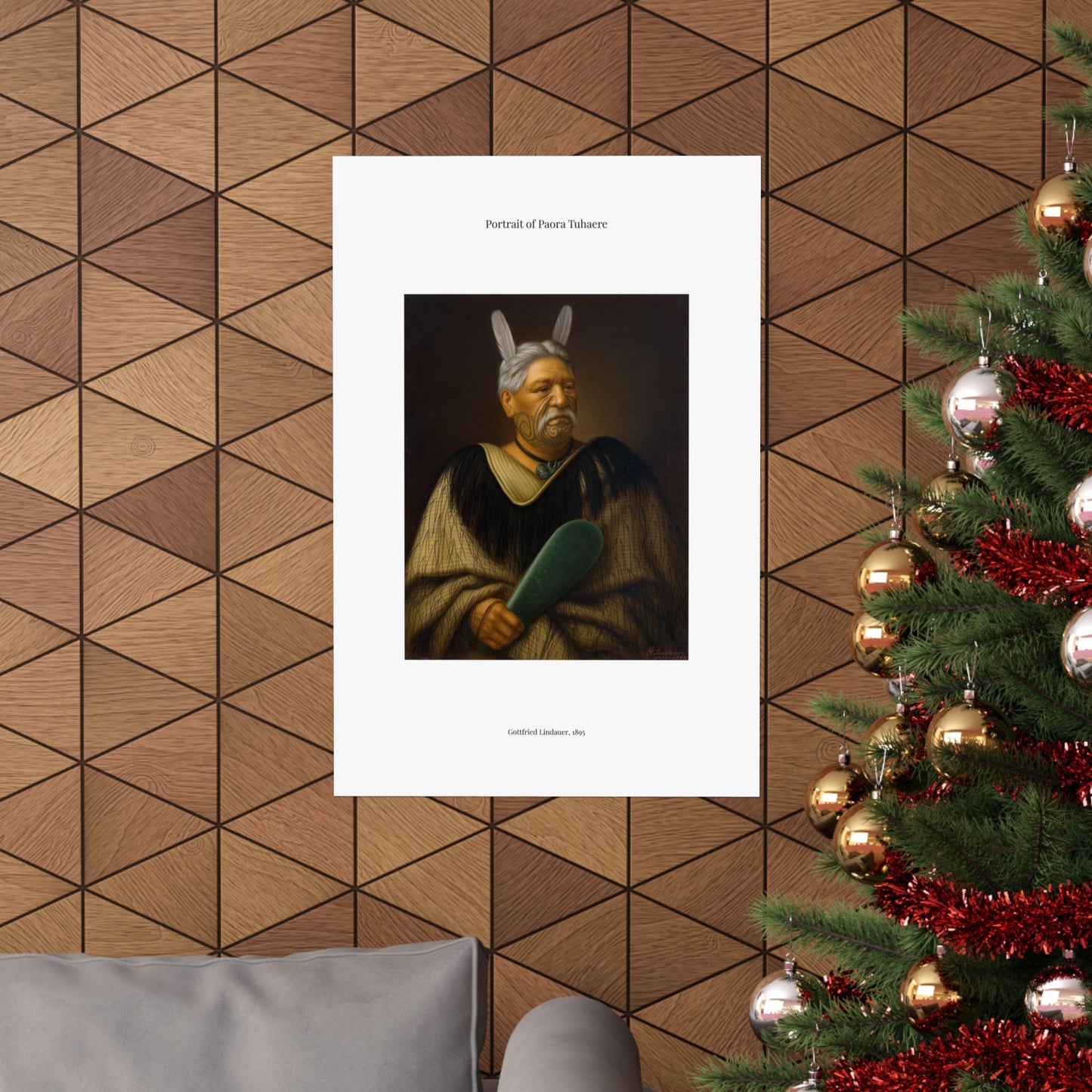 Matte Vertical Poster — Portrait of Paora Tuhaere — Gottfried Lindauer