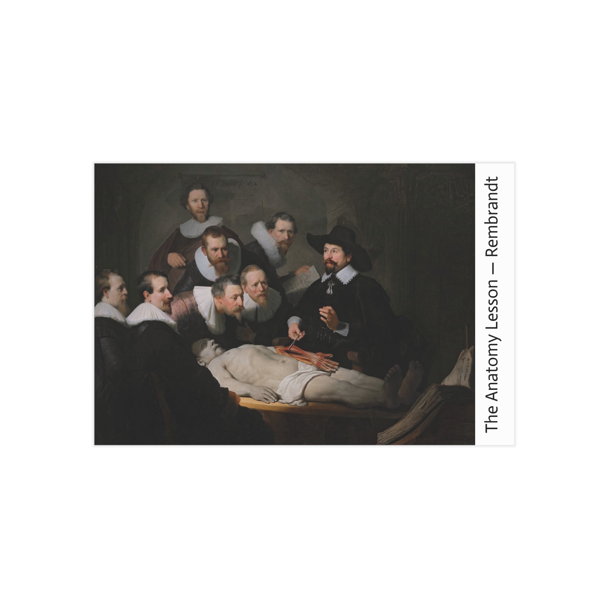 Mini Print : The Anatomy Lesson — Rembrandt