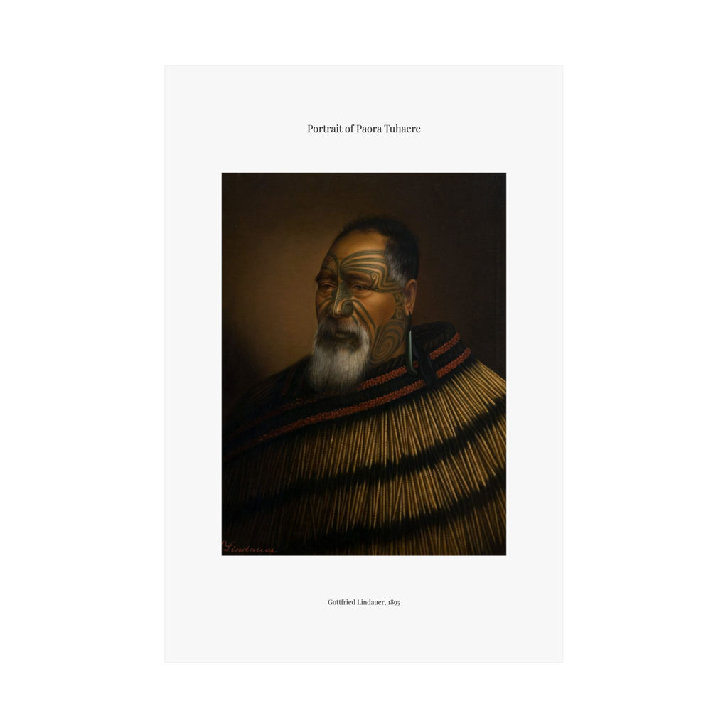 Matte Vertical Poster — Portrait of Paora Tuhaere —  Gottfried Lindauer
