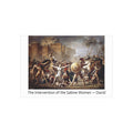 Mini Print : The Intervention of the Sabine Women — Jacques-Louis David