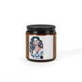 Amber Jar Soy Candle 110g — 'Beautiful Queen' Illustrated Woman Scented Candle