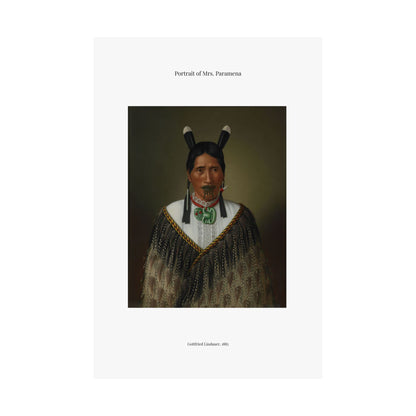 Matte Vertical Poster — Portrait of Mrs. Paramena — Gottfried Lindauer