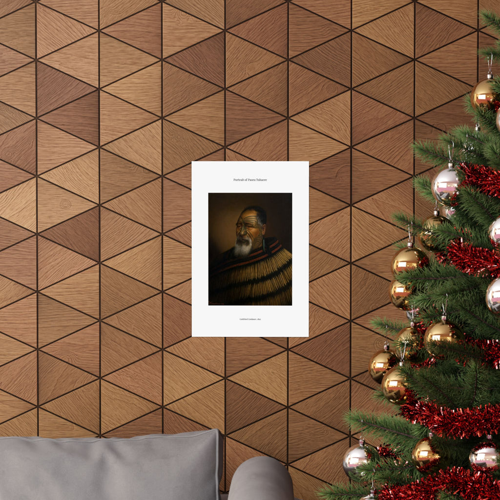 Matte Vertical Poster — Portrait of Paora Tuhaere —  Gottfried Lindauer