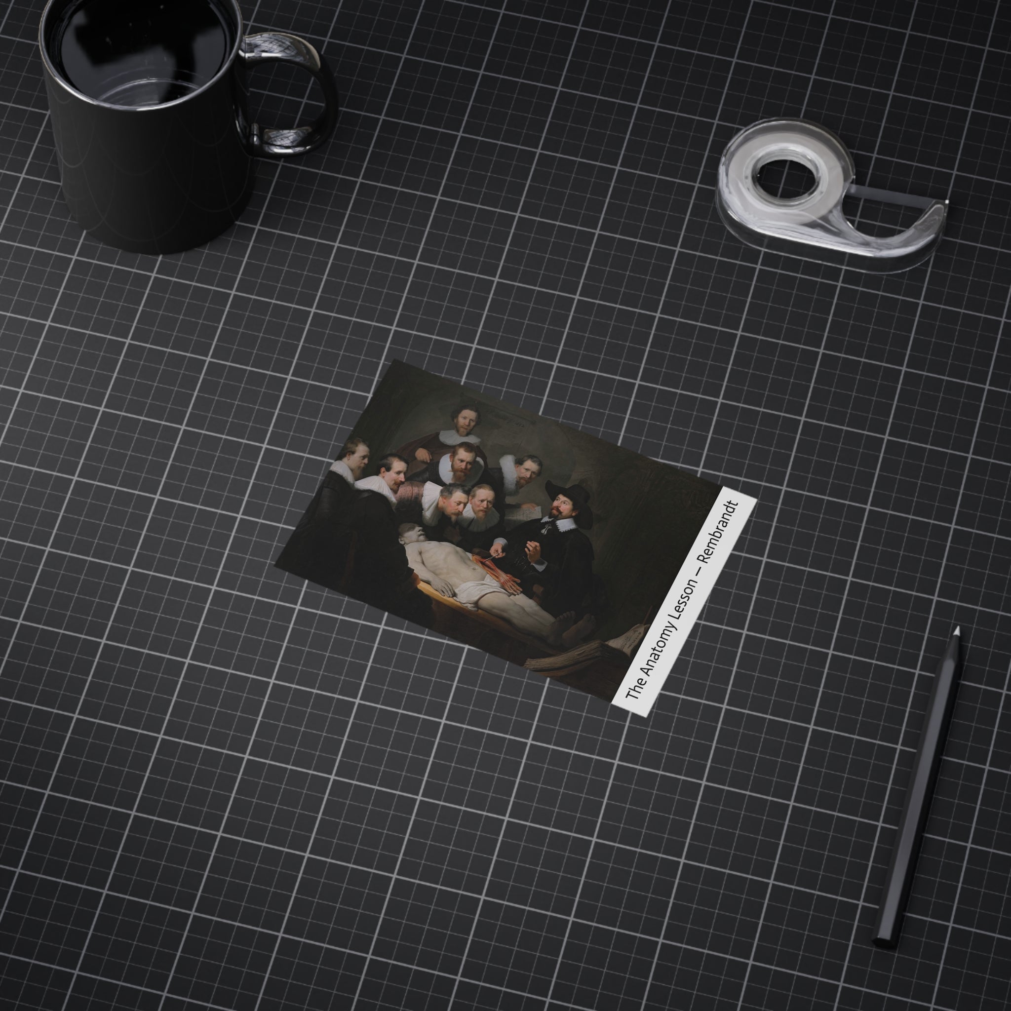 Mini Print : The Anatomy Lesson — Rembrandt