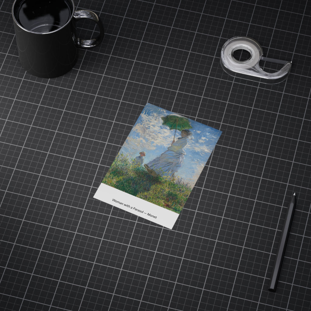 Mini Print : Woman with a Parasol — Monet