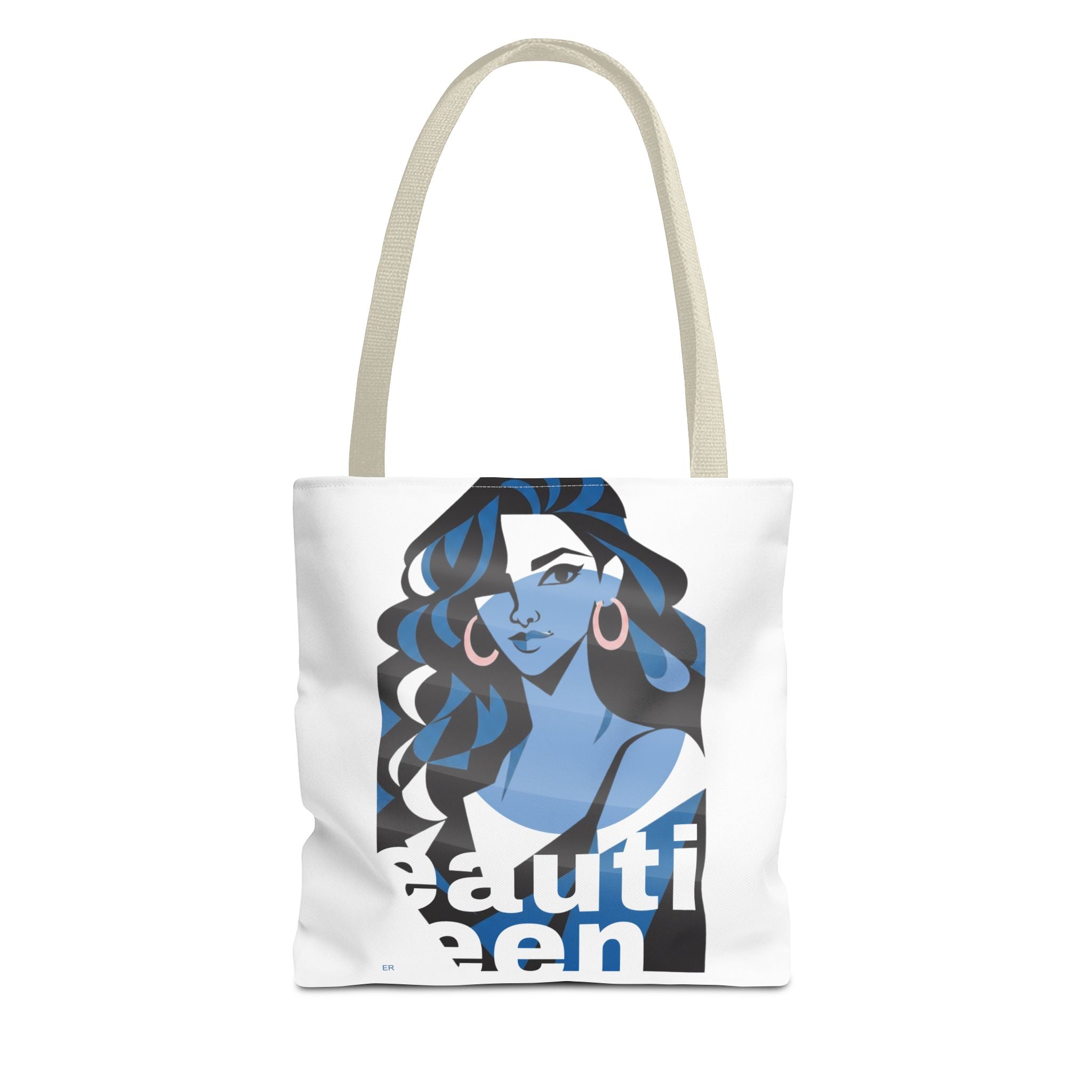Beautiful Queen Tote Bag — Graphic Illustration Beach & Everyday Shopper