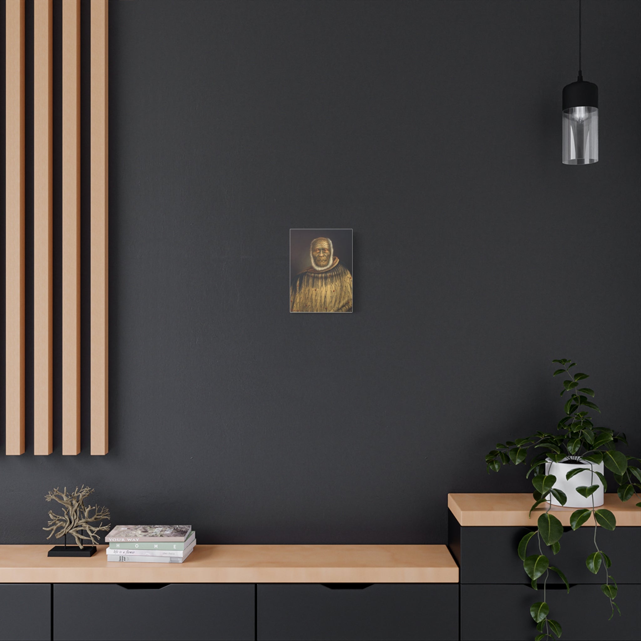 Portrait of Ihaka Whanga Matte Canvas Print — Gottfried Lindauer