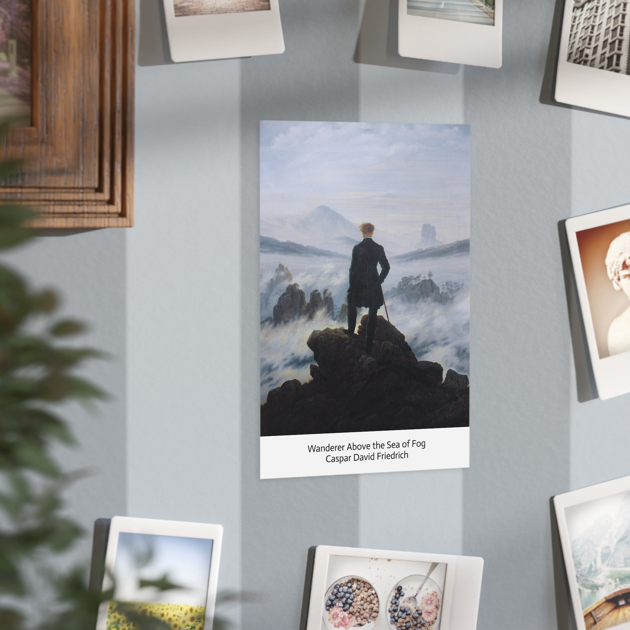 Mini Print : Wanderer Above the Sea of Fog — Caspar David Friedrich