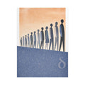 Unframed Poster — Minimalist Line of People Silhouette Art Print