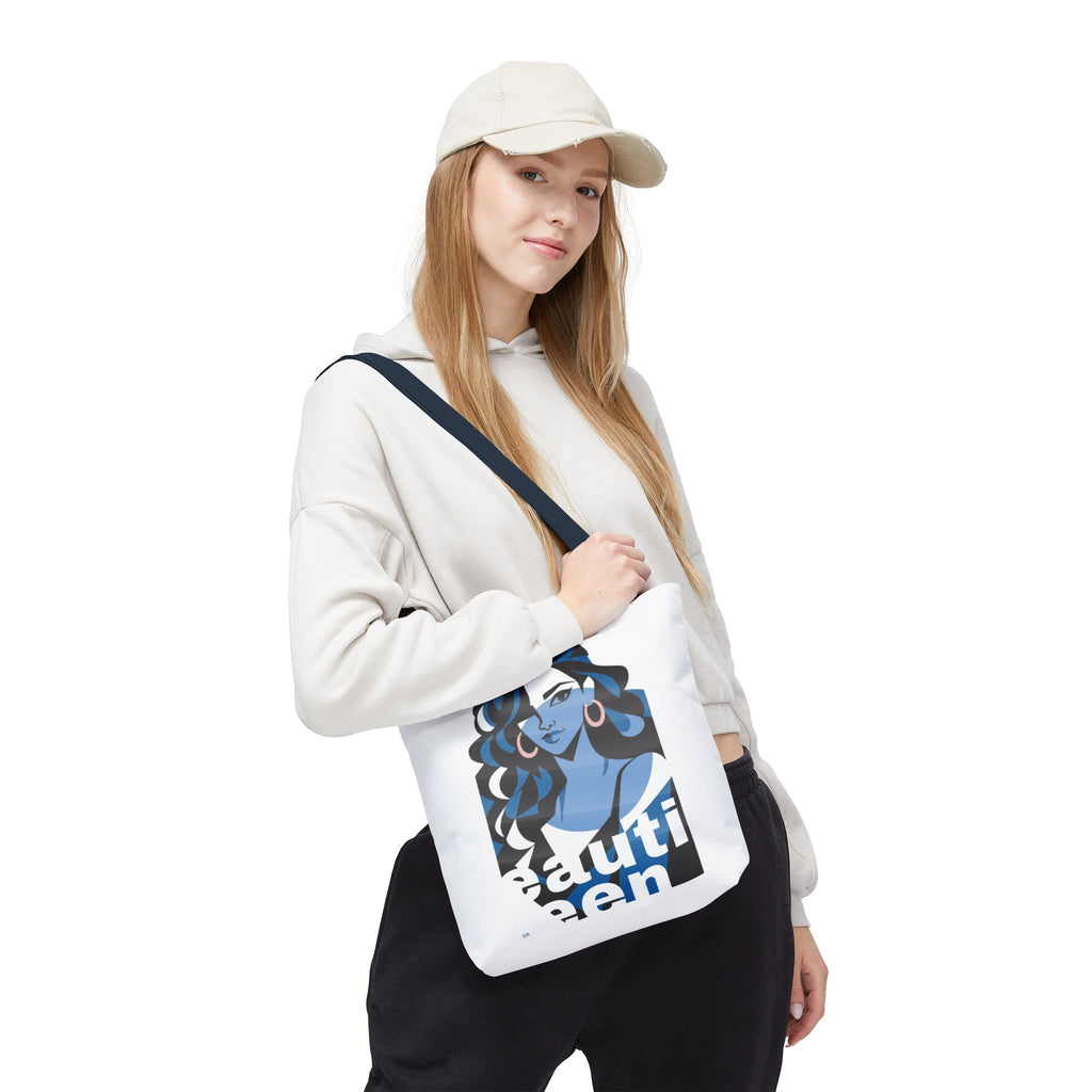 Beautiful Queen Tote Bag — Graphic Illustration Beach & Everyday Shopper