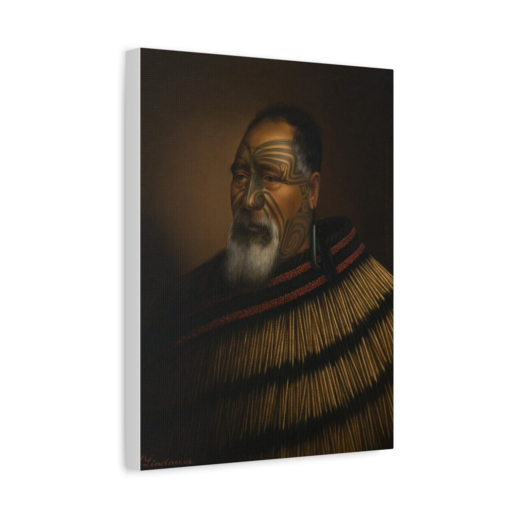 Portrait of Paora Tuhaere Matte Canvas Print — Gottfried Lindauer