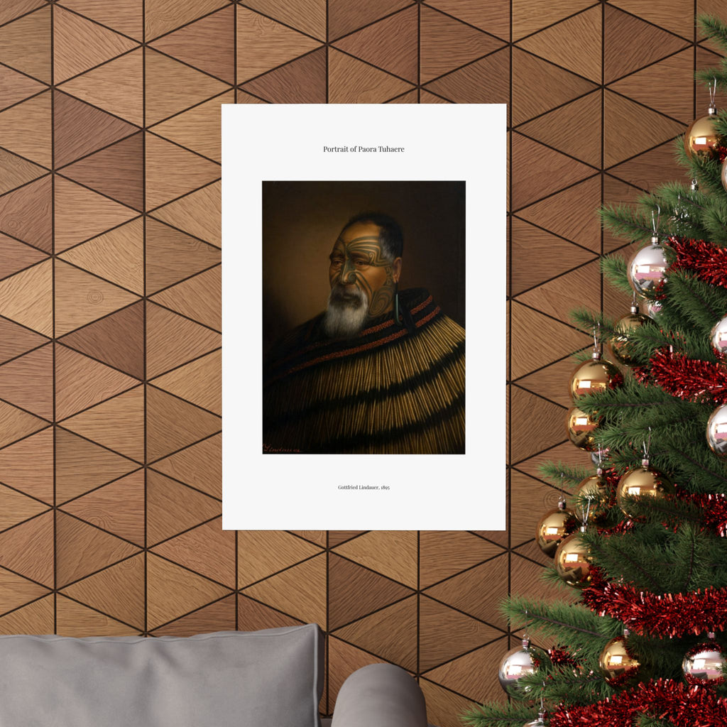 Matte Vertical Poster — Portrait of Paora Tuhaere —  Gottfried Lindauer