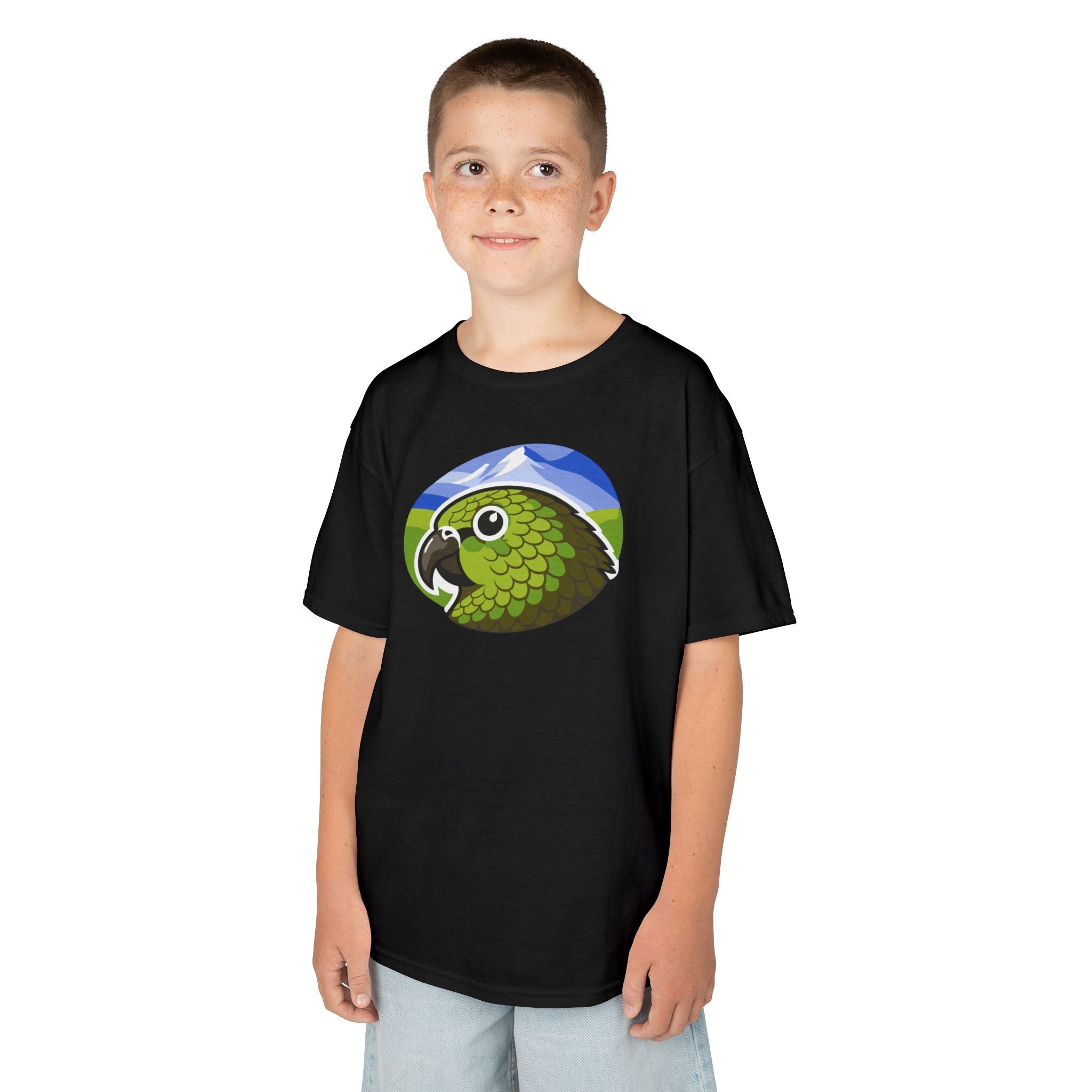 T-shirt — Green Kea Bird Graphic Shirt