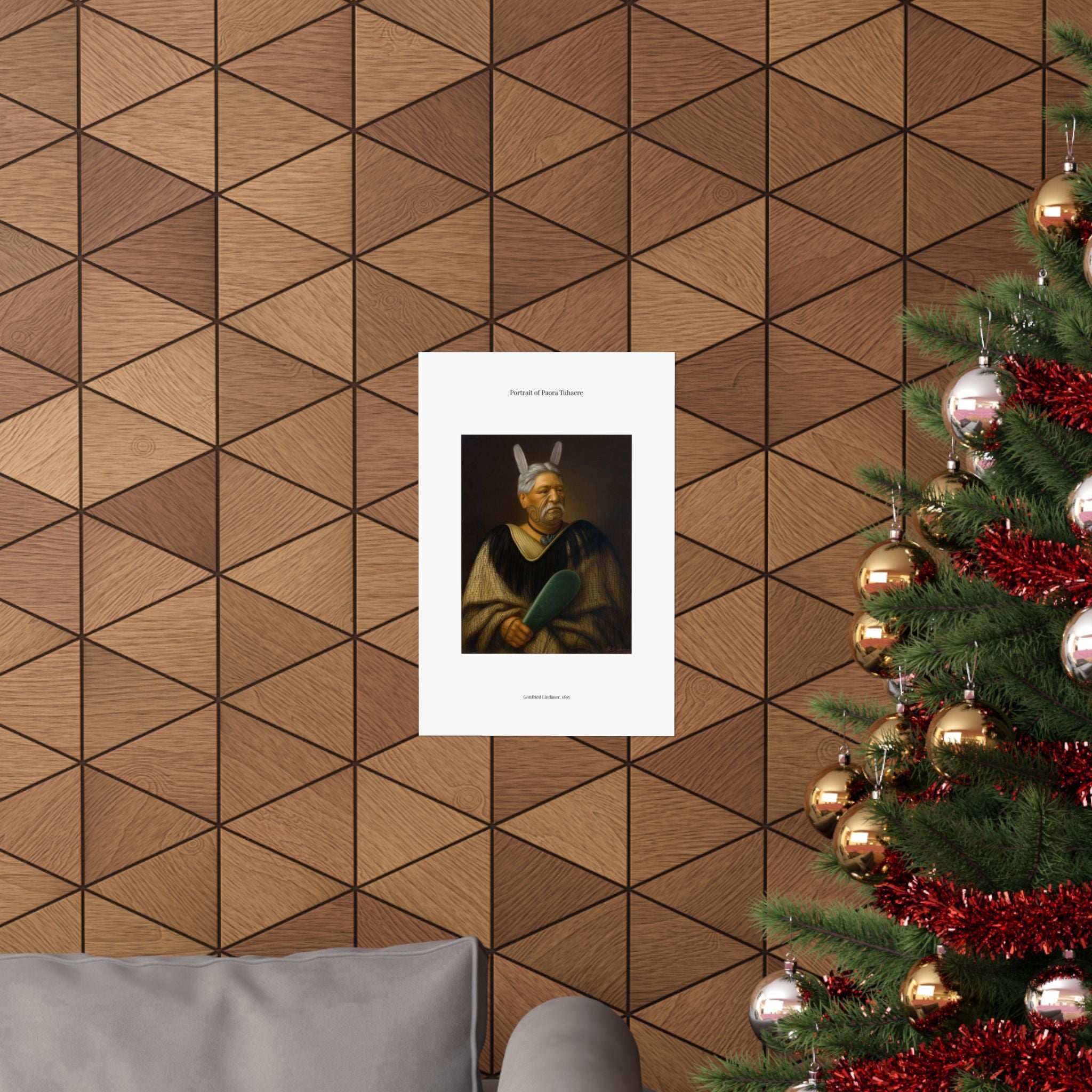 Matte Vertical Poster — Portrait of Paora Tuhaere — Gottfried Lindauer
