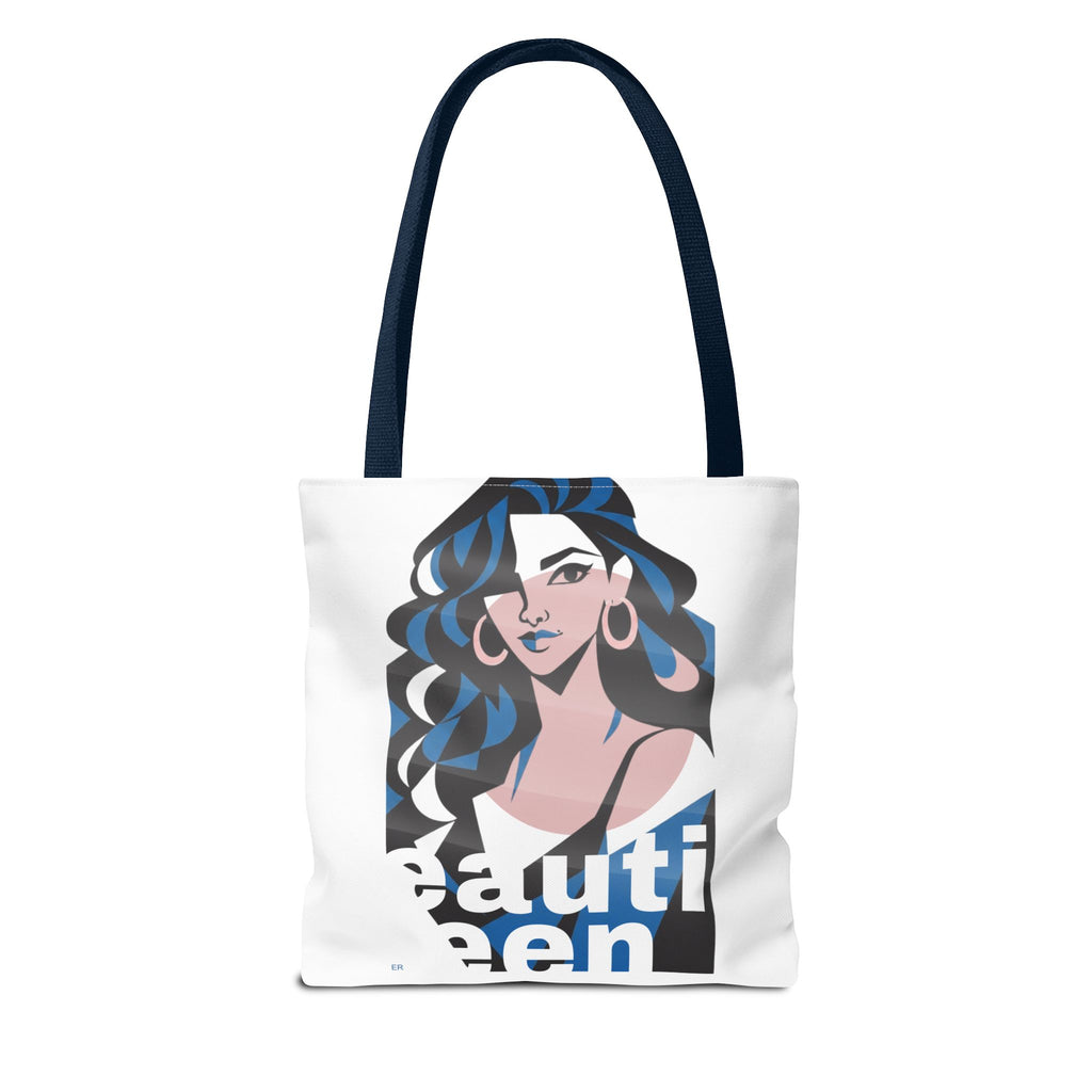 Beautiful Queen Tote Bag — Graphic Illustration Beach & Everyday Shopper