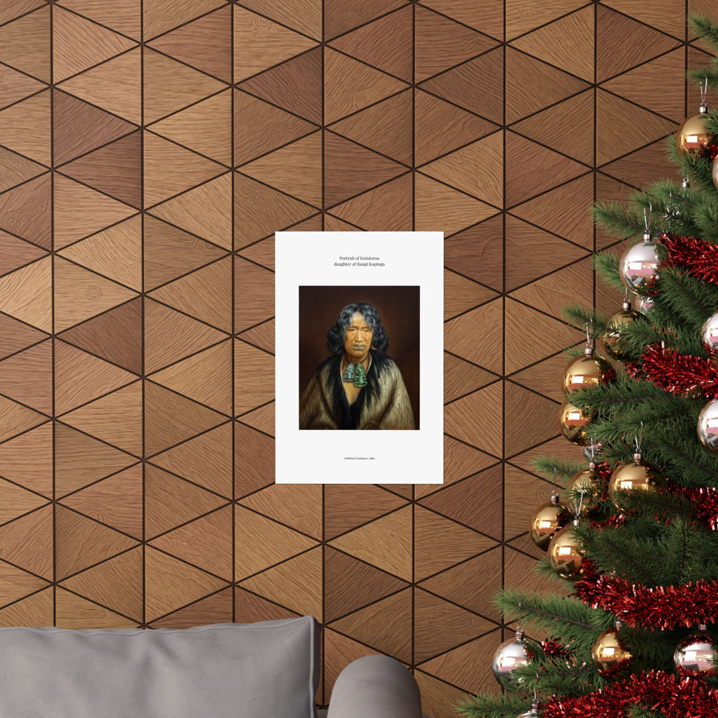 Matte Vertical Poster — Portrait of Kuinioroa — Gottfried Lindauer