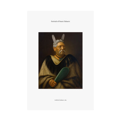 Matte Vertical Poster — Portrait of Paora Tuhaere — Gottfried Lindauer
