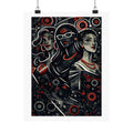 Retro Pop Art Trio Matte Poster — Stylish Women Wall Art