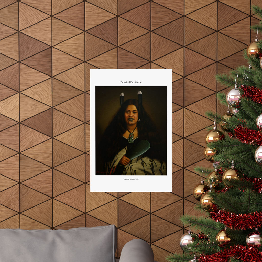 Matte Vertical Poster — Portrait of Pare Watene —  Gottfried Lindauer