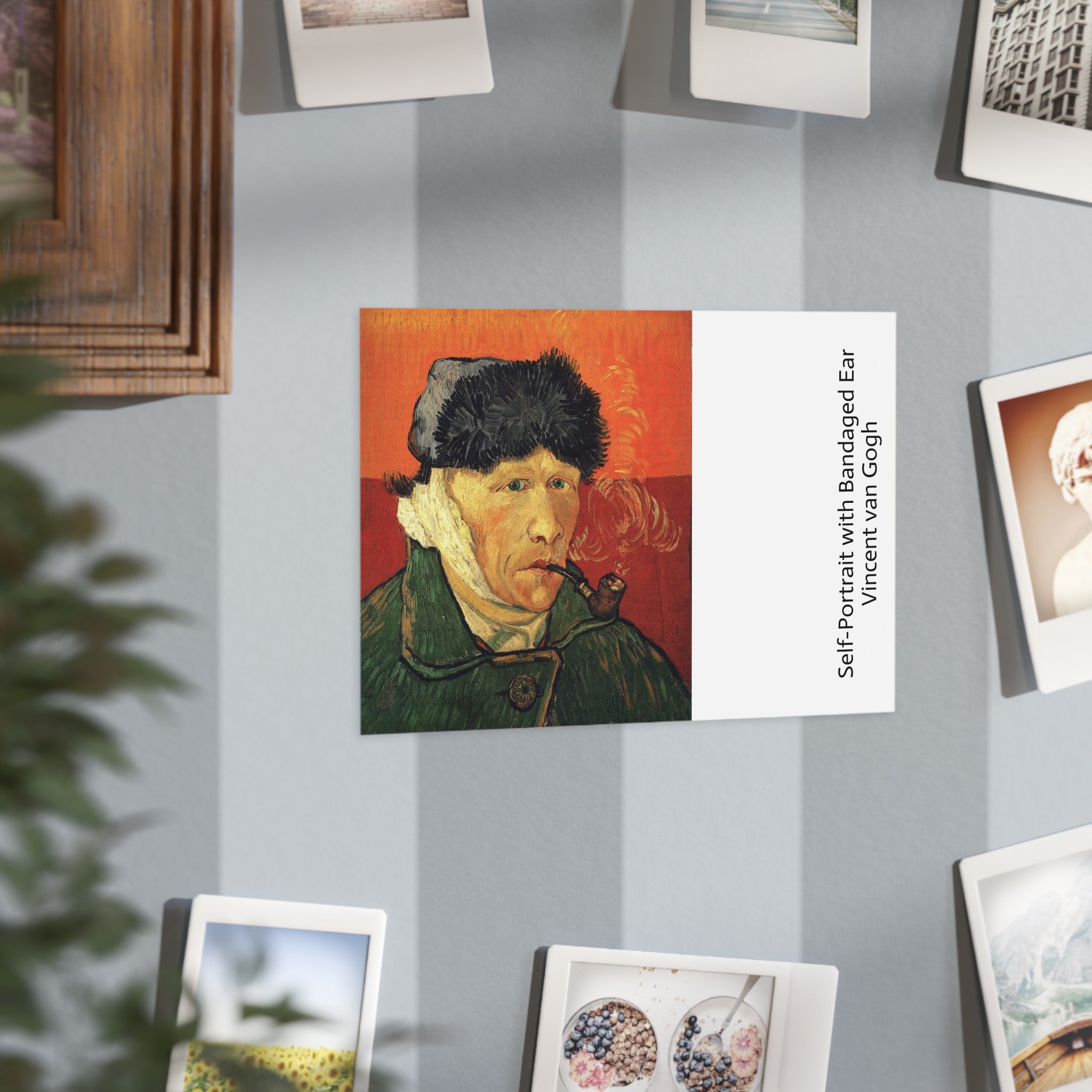 Mini Print : Self-Portrait with Bandaged Ear — Vincent van Gogh