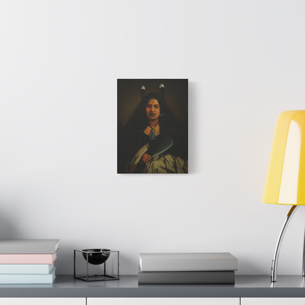 Portrait of Pare Watene Matte Canvas Print — Gottfried Lindauer