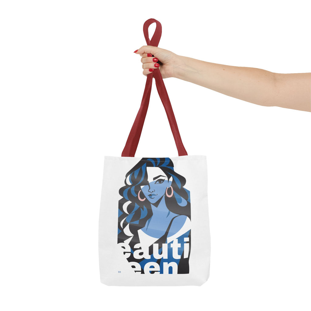 Beautiful Queen Tote Bag — Graphic Illustration Beach & Everyday Shopper