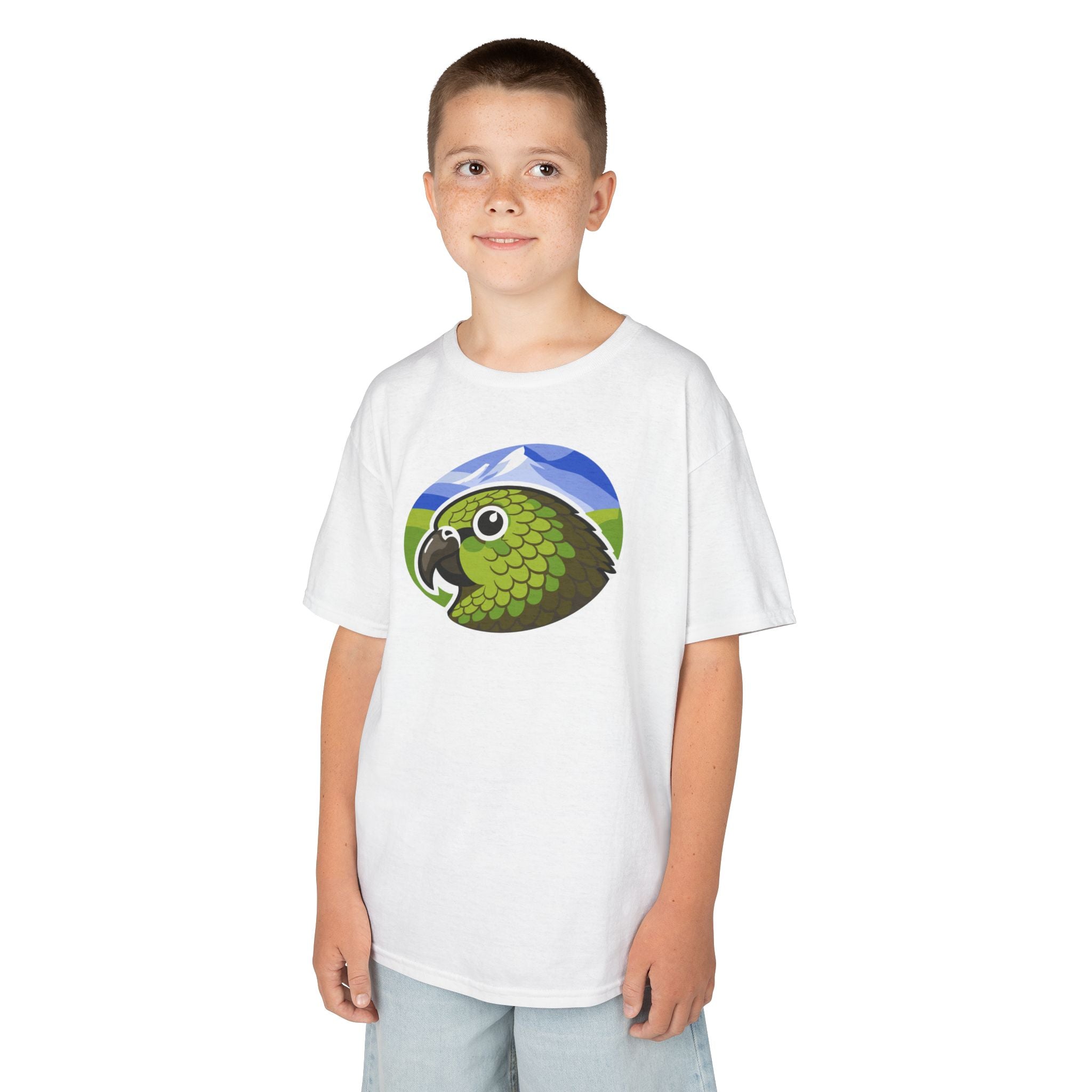 T-shirt — Green Kea Bird Graphic Shirt